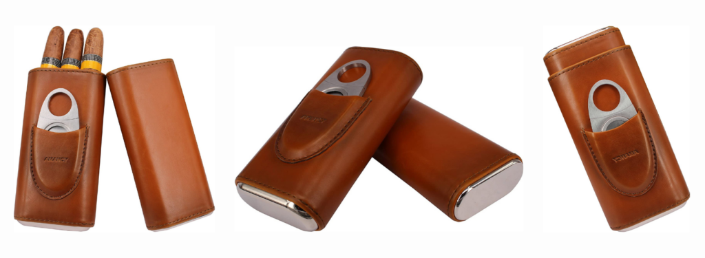 Amancy Premium Leather Cigar Case